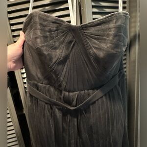 Davids Bridal Elegant Black Strapless Dress